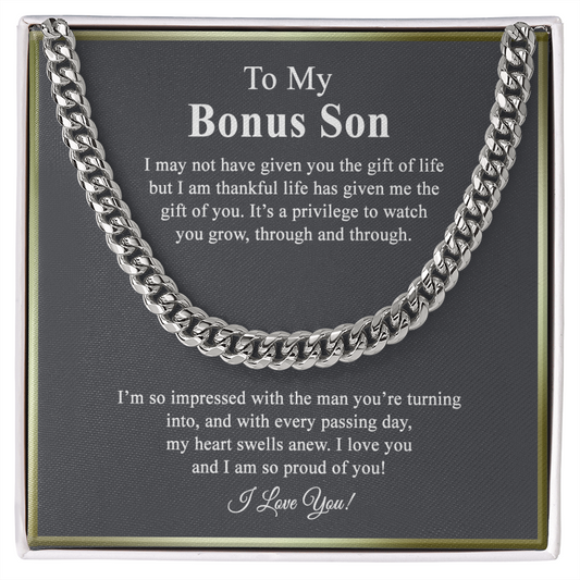 Bonus Son Gift, Step Son Gift, Stepson Birthday Gift, Adopted Son Gift, Step Son 175046813876