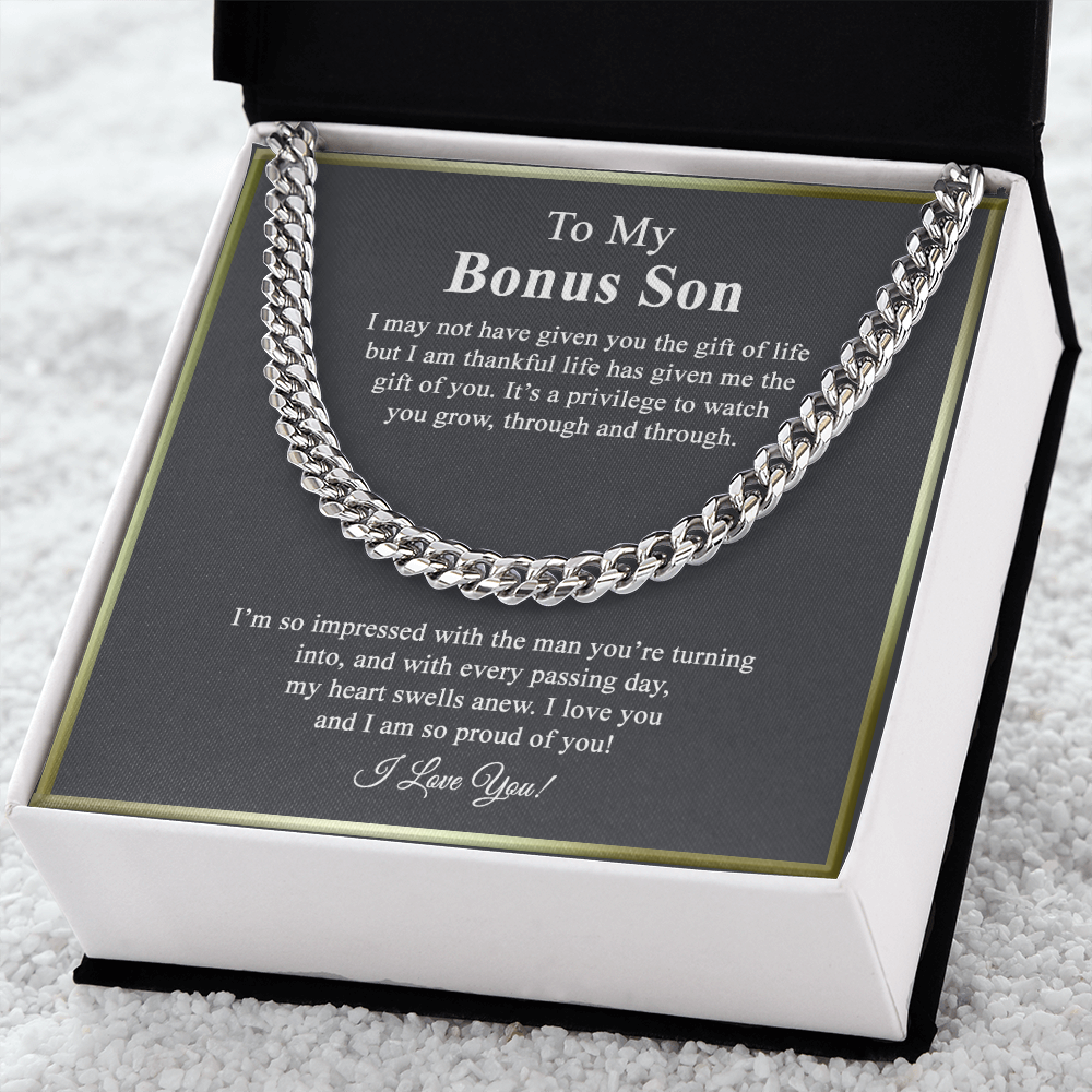 Bonus Son Gift, Step Son Gift, Stepson Birthday Gift, Adopted Son Gift, Step Son 175046813876
