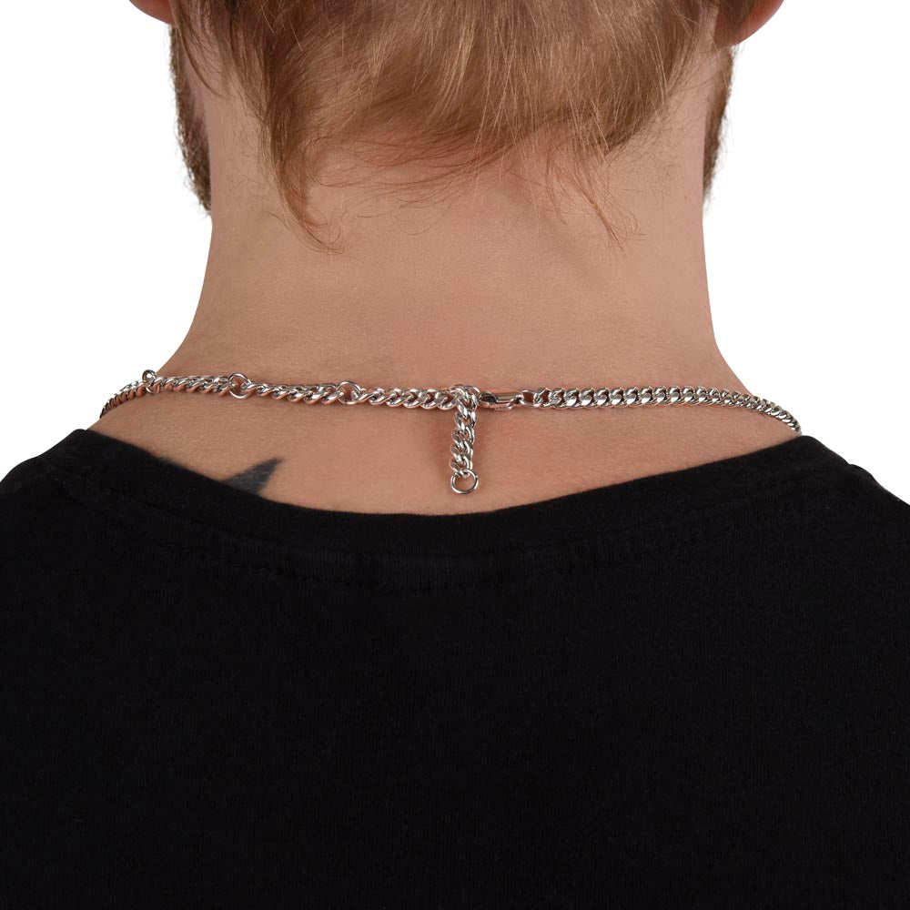 1To My Dad Cuban Link Chain Necklace for Men Dad Father Gift Necklace from Son Daughter Jewelry for Father Birthday Gift for Dad Baseball Gift for Men Father Son Gifts Cuban Link Chain Amazon