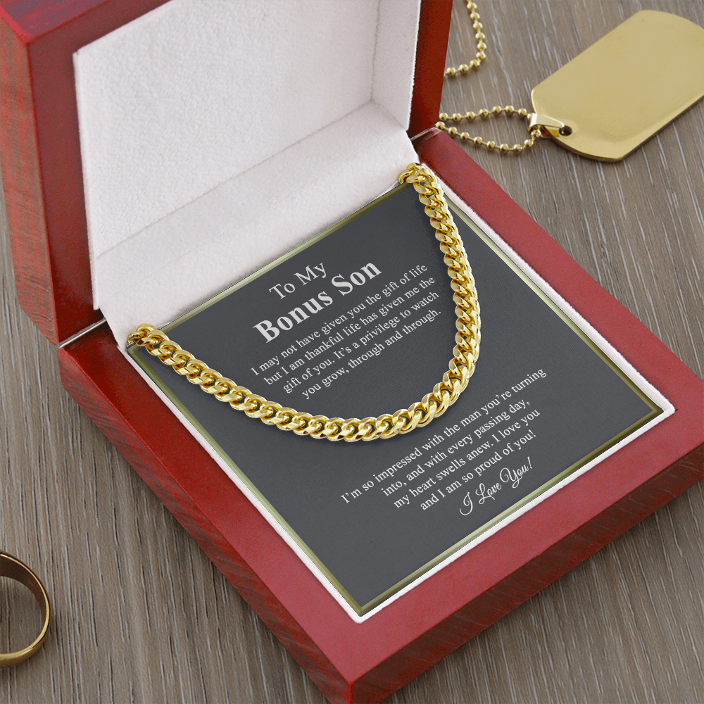 Bonus Son Gift, Step Son Gift, Stepson Birthday Gift, Adopted Son Gift, Step Son 175046813876