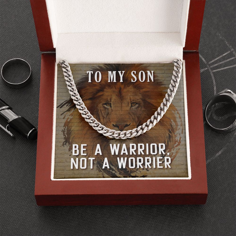 To My Son Necklace From Mom and Dad Jewelry Son Gifts From Mom and Dad, Mother and Son Necklace, Birthday Gift For My Son Graduation Christmas Cuban Link Chain Necklace Present