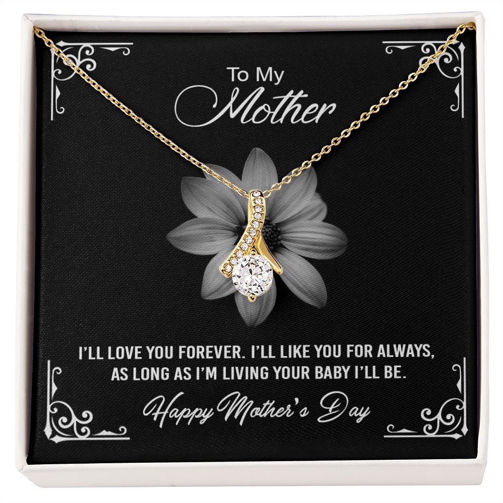 Mom Necklace Gifts for Mom from Daughter to Mom Gifts for Mothers Day from Daughter, To My Mom Necklace from Daughter to Mom Birthday Gifts Necklace with Message Card and Gift Box2247 Alluring Beauty Necklace