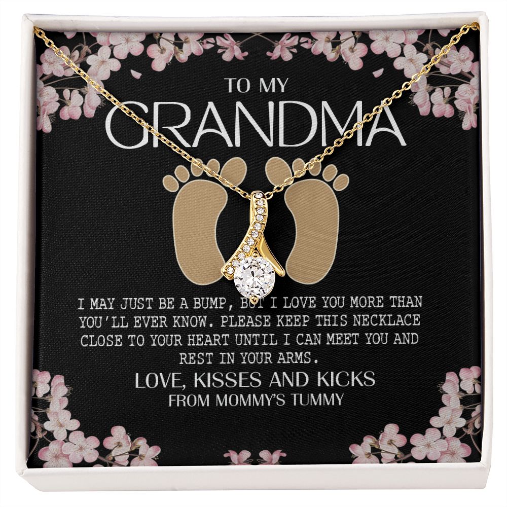 To My Grandma Necklace, Gift for Grandmother Necklace, Mothers Day Gift For Grandma Nana, Grandma Jewelry From Grandchildren GrandKids , Jewelry Box Gift For Grandma Grandmother16 Alluring Beauty Necklace