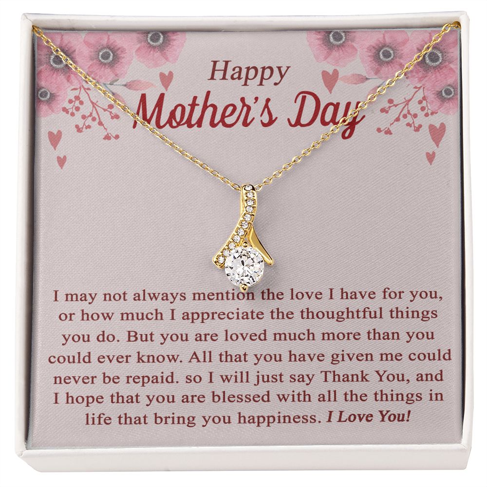 vTo My Mom Angel Mother Necklace Pendant Gift From Daughter Or Son With Message Card Gift For Mom Alluring Beauty Necklace