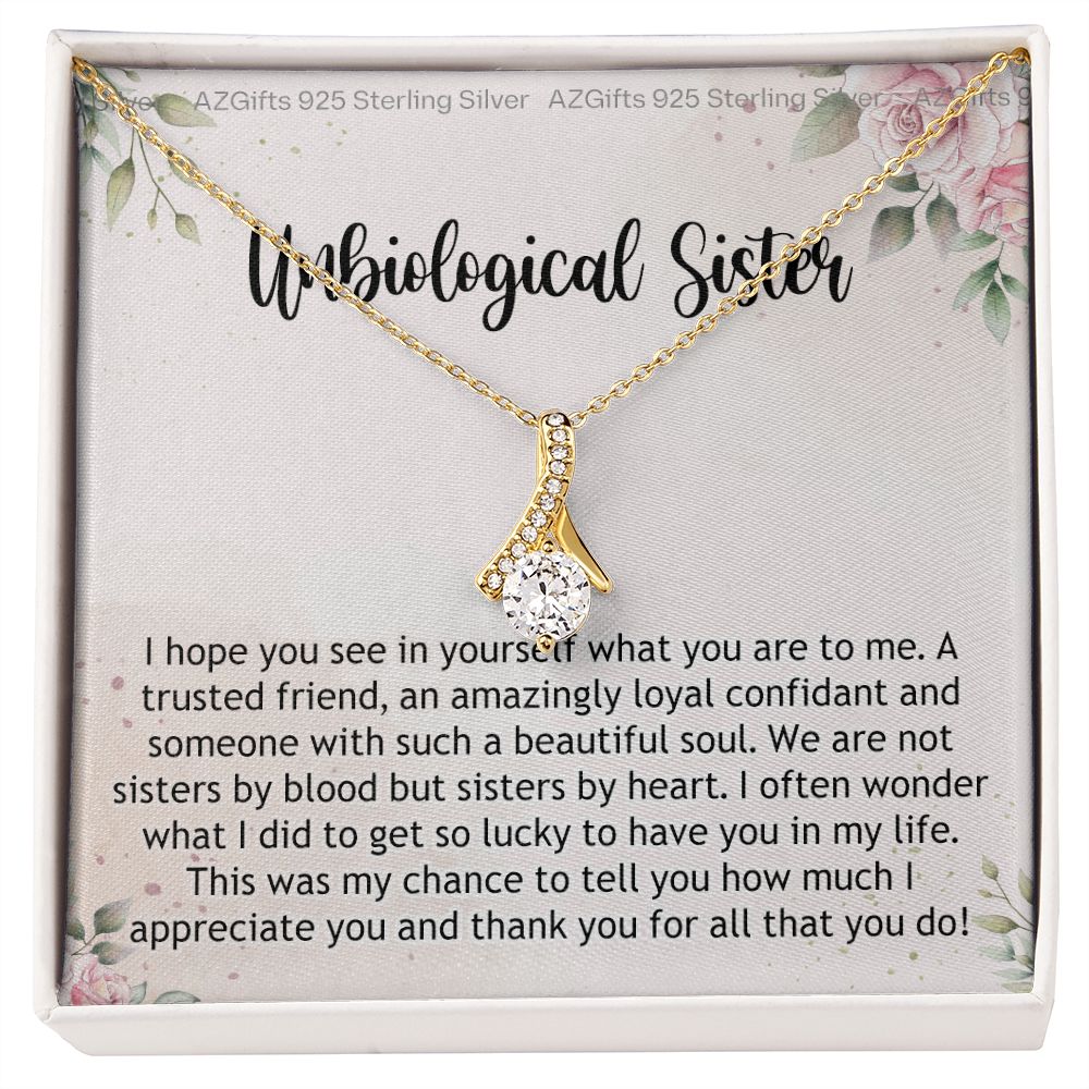 Gifts For Unbiological Sister, Unbiological Sister Gift, Unbiological Sister Gift Birthday, Gift For Best Friends Birthday, Best Friend Gift Alluring Beauty Necklace