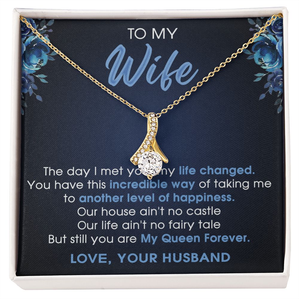 To My Wife Gift Jewelry Gift For Wife Birthday Gift For Wife Necklace For Wife Alluring Beauty Necklace