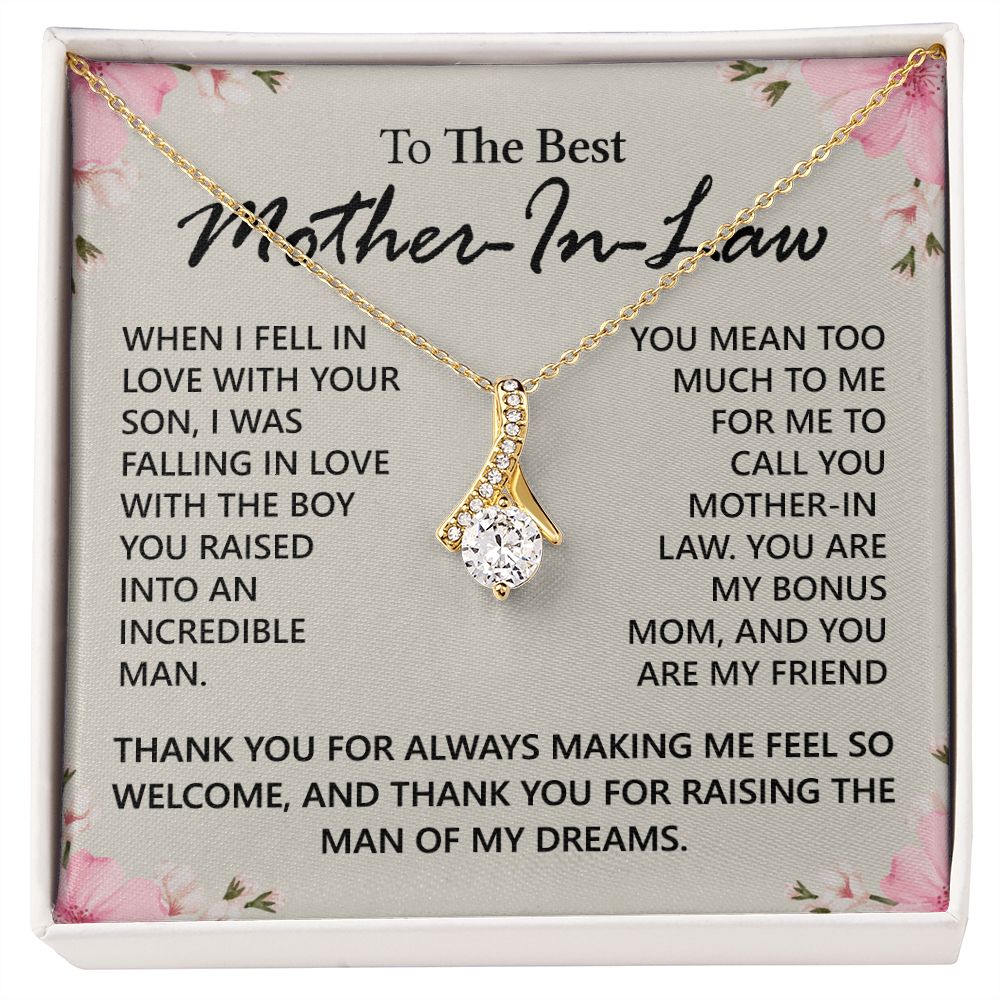 Mother in Law Necklace, Jewelry for Women, Future Mother in Law Gifts from Daughter in Law, Mother of Bride Gifts For Mother in Law, Birthday Gifts For Mother In Law From Daughter In Law12 Alluring Beauty Necklace