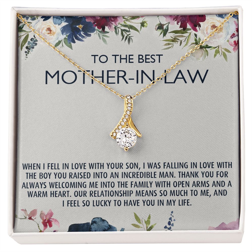 To My Mother-In-Law Gift Mothers Day Gift Necklace Mother-In-Law Gifts Jewelry Alluring Beauty Necklace