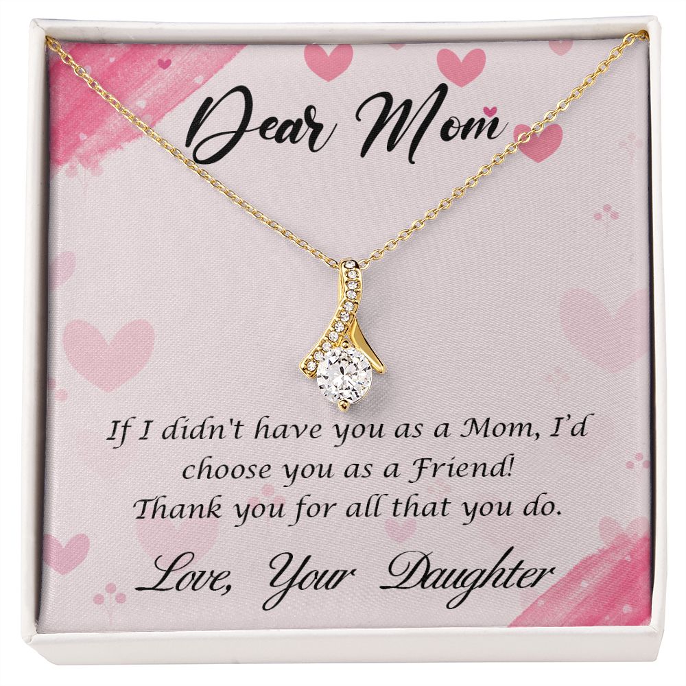 To My Mom Necklace, Gift For Mom, Mother's Day Gift from Daughter, Mom Jewelry Gift for Mothers Day, Birthday Gift for Mother, Moms Gift from Daughter Son, Necklace for Mom Mother 10 Alluring Beauty Necklace