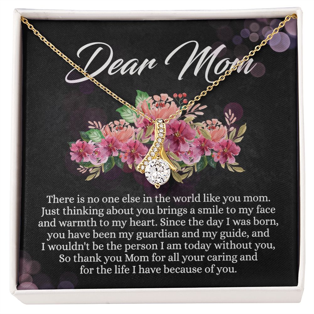 To My Mom Necklace, Mothers Day Gift From Daughter, Mom Gifts Idea, Mothers Day Necklace From Daughter, Mothers Day Gift From Son, Gift For Mom From Son, Mothers Day Jewelry Box Alluring Beauty Necklace