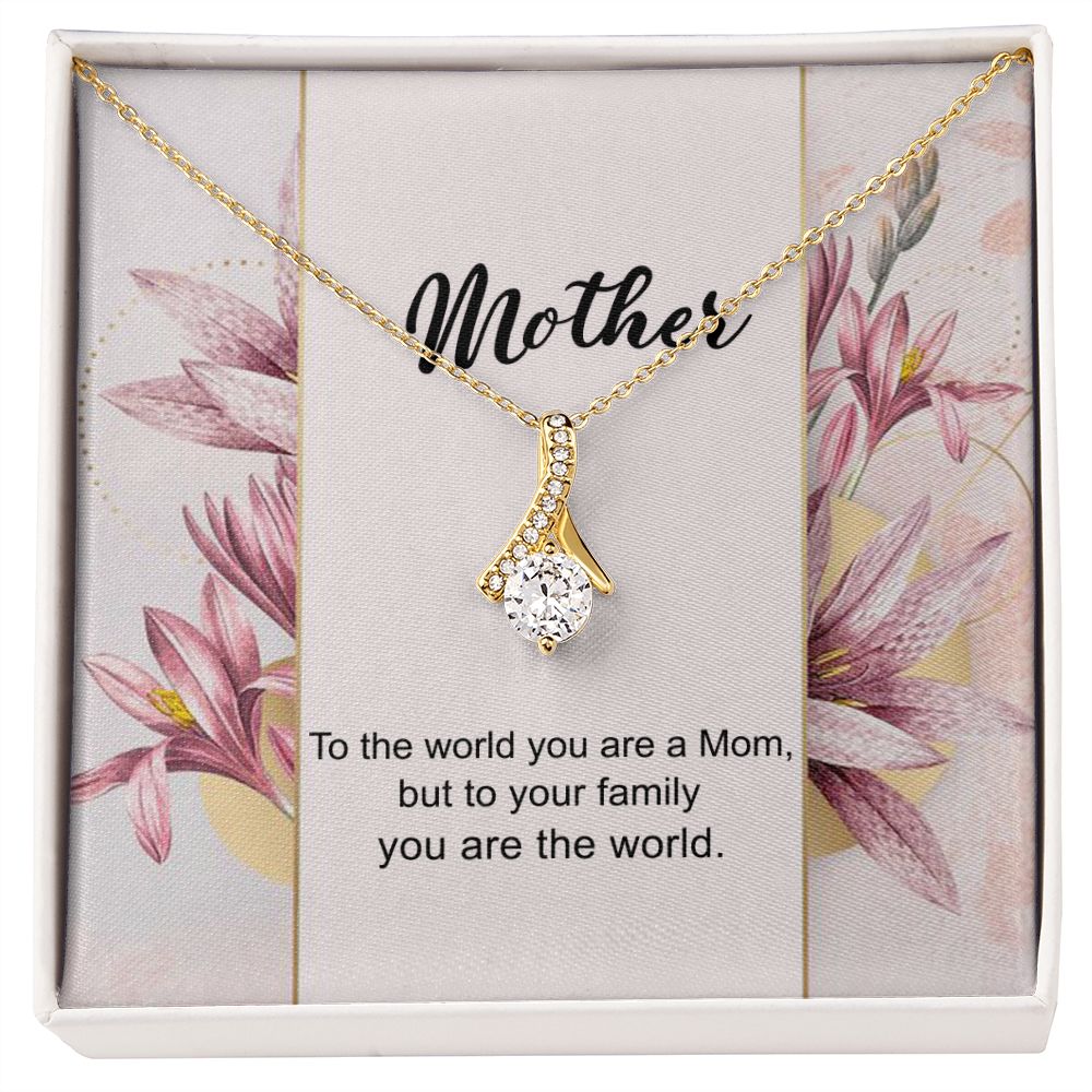 Mom Necklace Gifts for Mom from Daughter to Mom Gifts for Mothers Day from Daughter, To My Mom Necklace from Daughter to Mom Birthday Gifts Necklace with Message Card and Gift Box7 Alluring Beauty Necklace