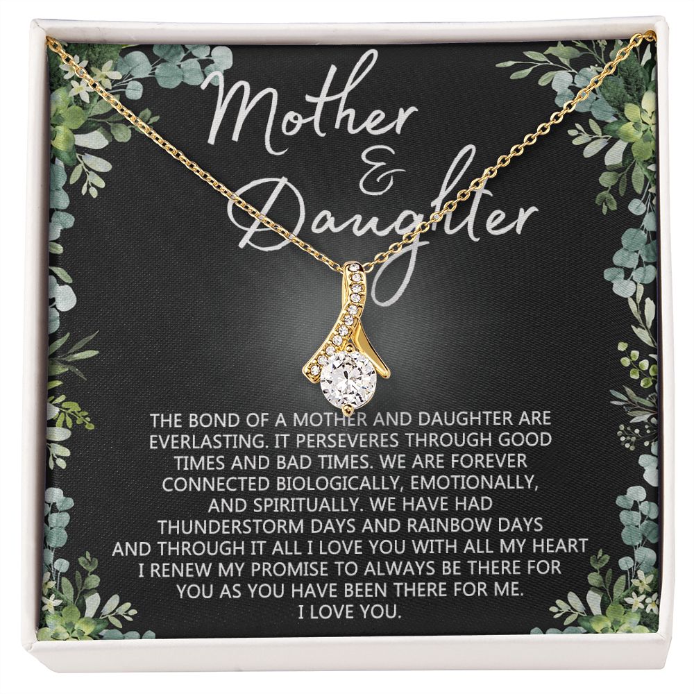 Mother Daughter Necklace Mothers day Necklace Mother Daughter Gift Mother Daughter Jewelry Gift For Daughter From Mom Daughter Mother Birthday Gift Alluring Beauty Necklace