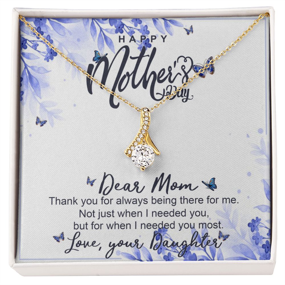 Happy Mother Day, Mothers Day Gifts Necklace, Gifts For Mom From Daughter Or Son Alluring Beauty Necklace
