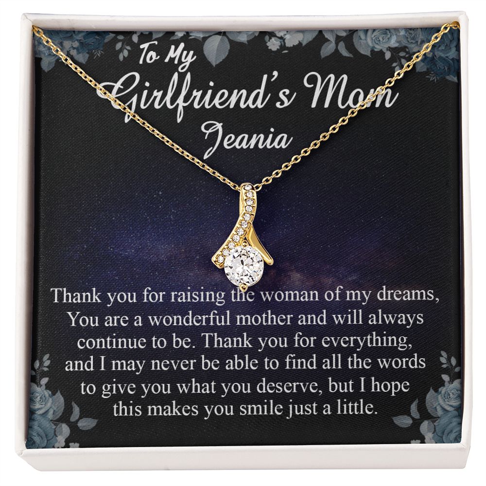 To My Girlfriends Mom Gift Mother's Day Gift for Girlfriend's Mom Necklace Gift Alluring Beauty Necklace