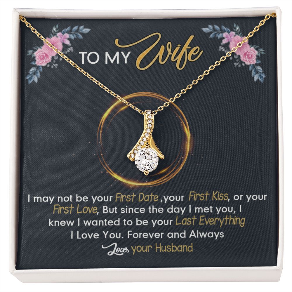 Birthday Gifts For Wife, Necklace Gifts For Wife From Husband, To My Wife Jewelry For Women , To My Wife Necklace  from Husband Wedding Anniversary Present For Wife, Beautiful Wife Jewelry Christmas24 Alluring Beauty Necklace