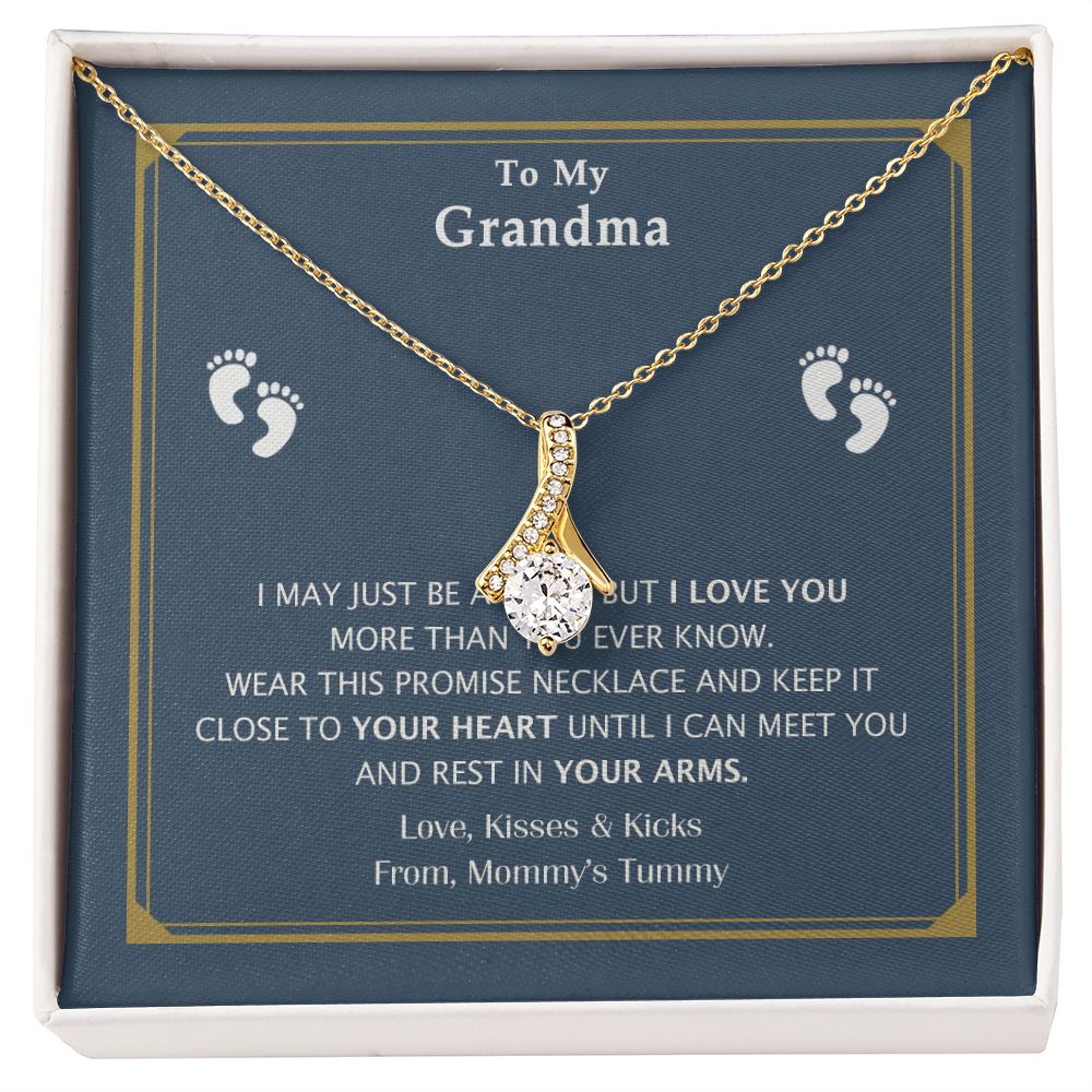 To My Grandma Necklace, Gift for Grandmother Necklace, Mothers Day Gift For Grandma Nana, Grandma Jewelry From Grandchildren GrandKids , Jewelry Box Gift For Grandma Grandmother17 Alluring Beauty Necklace