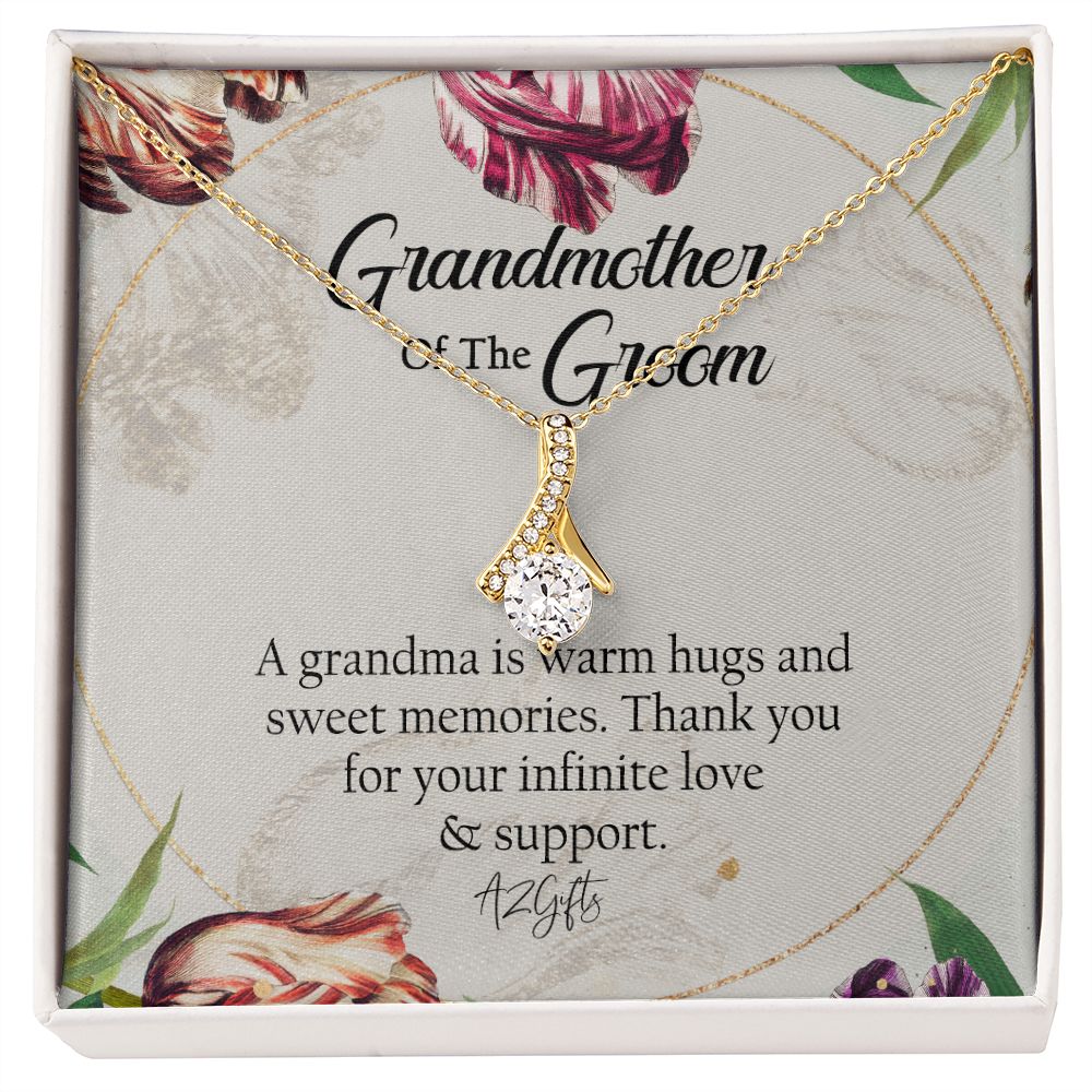 To My Grandmother Necklace, Gift for Grandmother Necklace, Mothers Day Gift For Grandma Nana, Grandma Jewelry From Grandchildren GrandKids , Jewelry Box Gift For Grandma Grandmother1 Alluring Beauty Necklace
