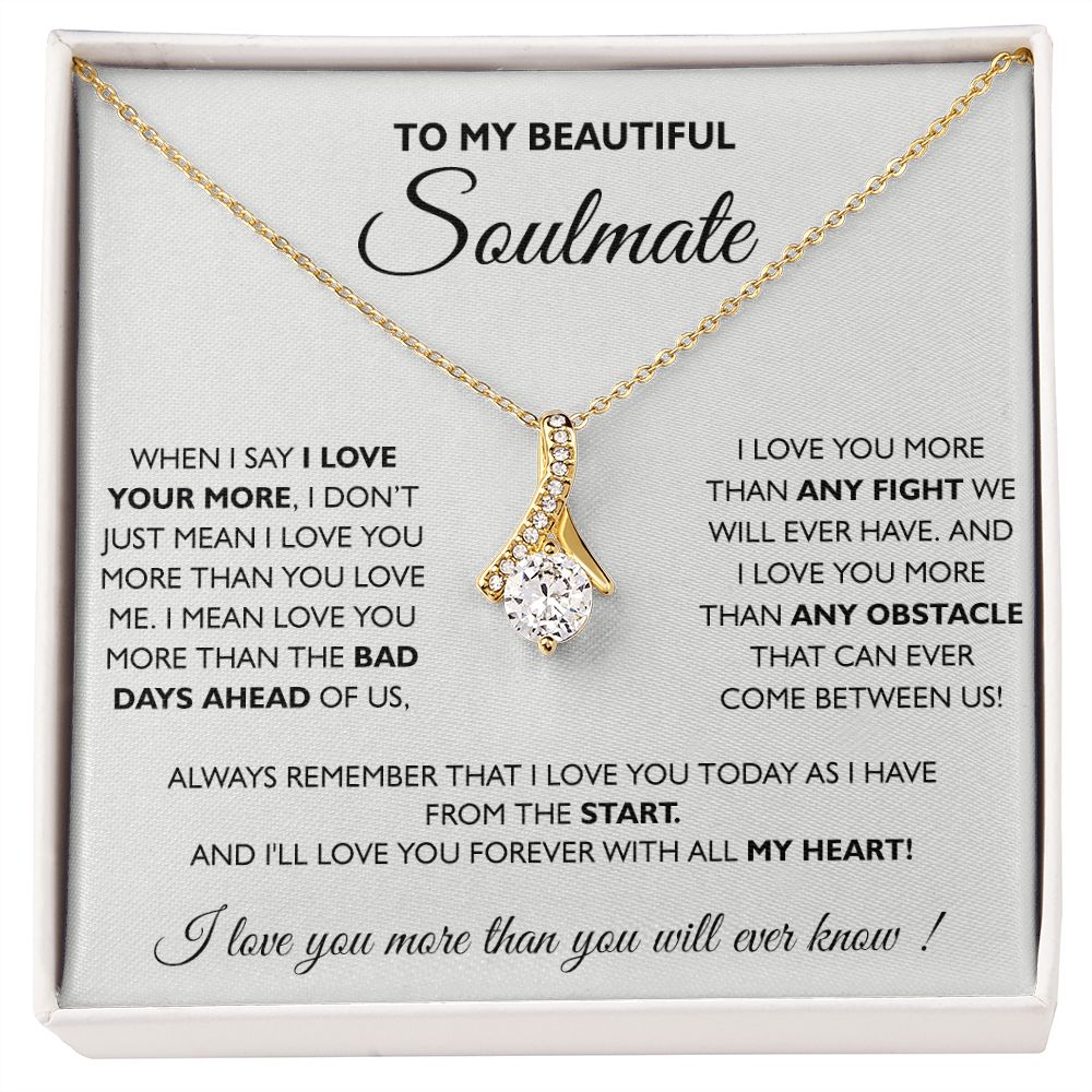 To My Soulmate Necklace Eternal Hope Necklace Valentine Day gift for Soulmate 175133533988 Alluring Beauty Necklace