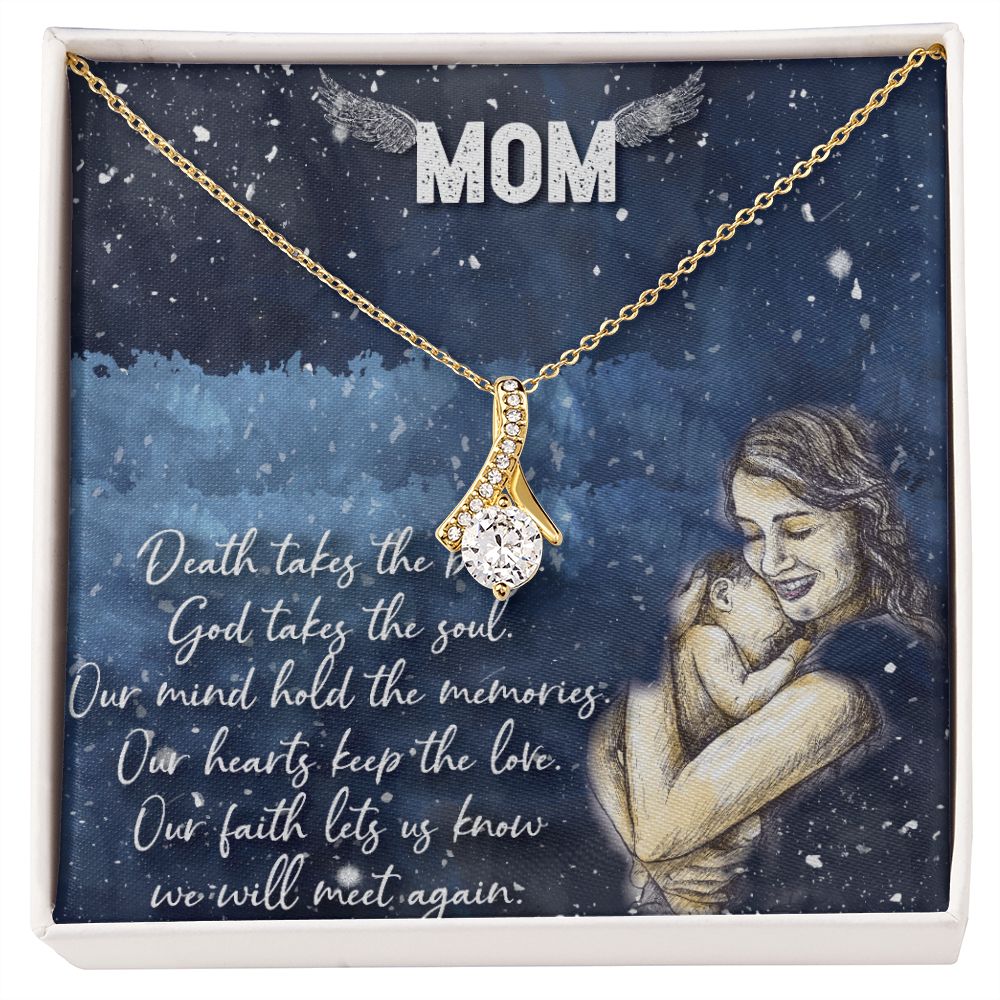 To My Mom Necklace Pendant Gift From Daughter Your Faith Lets Us Know With Message Card Gift For Mom Alluring Beauty Necklace