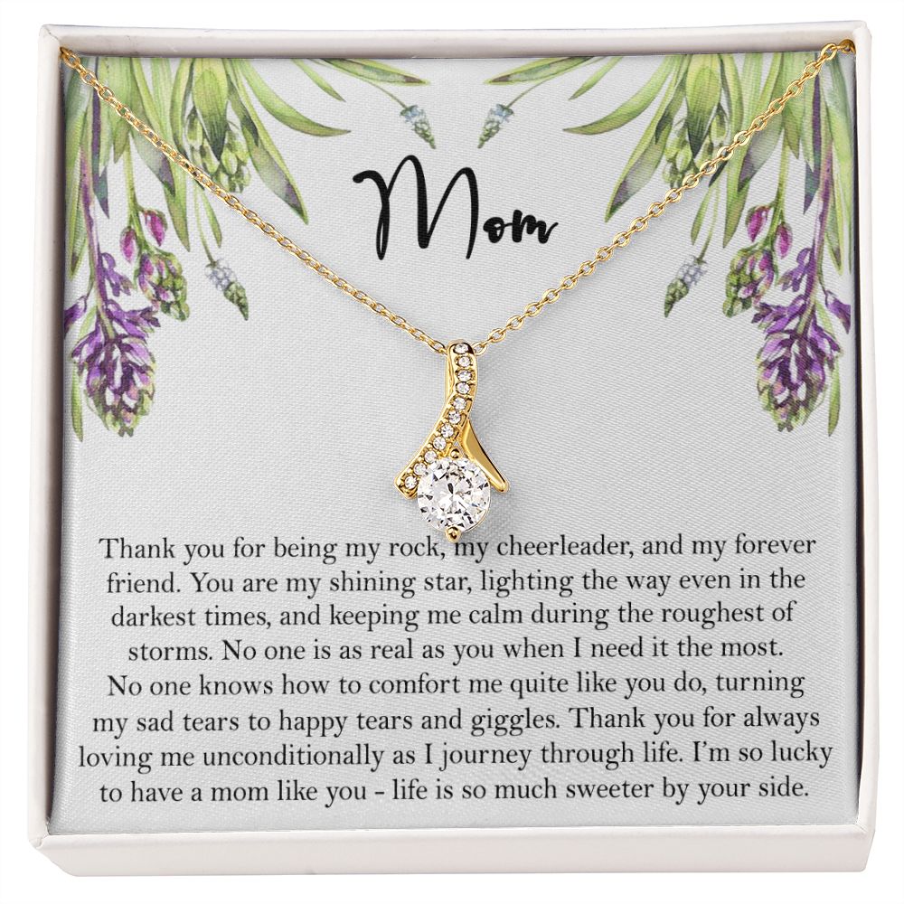 To My Mom Necklace, Gift For Mom, Mother's Day Gift from Daughter, Mom Jewelry Gift for Mothers Day, Birthday Gift for Mother, Moms Gift from Daughter Son, Necklace for Mom Mother 6 Alluring Beauty Necklace