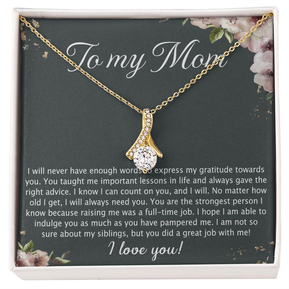 To My Mother Mom Best Friend In Law Bonus Step For Mother Day Birthday Wedding Engagement From Son Daughter Step In Law Necklace Gift Alluring Beauty Necklace