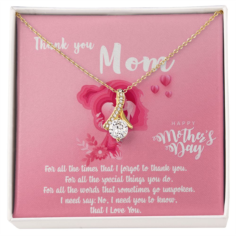 Mom Necklace Gifts for Mom from Daughter to Mom Gifts for Mothers Day from Daughter, To My Mom Necklace from Daughter to Mom Birthday Gifts Necklace with Message Card and Gift Box5 Alluring Beauty Necklace