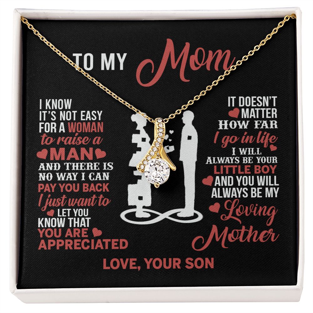 Mom Necklace Mothers Day Gift From Son To My Mom Forevere Love Necklace Gift Mom Alluring Beauty Necklace