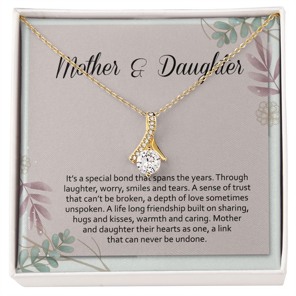 Mom Necklace Gifts for Mom from Daughter to Mom Gifts for Mothers Day from Daughter, To My Mom Necklace from Daughter to Mom Birthday Gifts Necklace with Message Card and Gift Box2245 Alluring Beauty Necklace