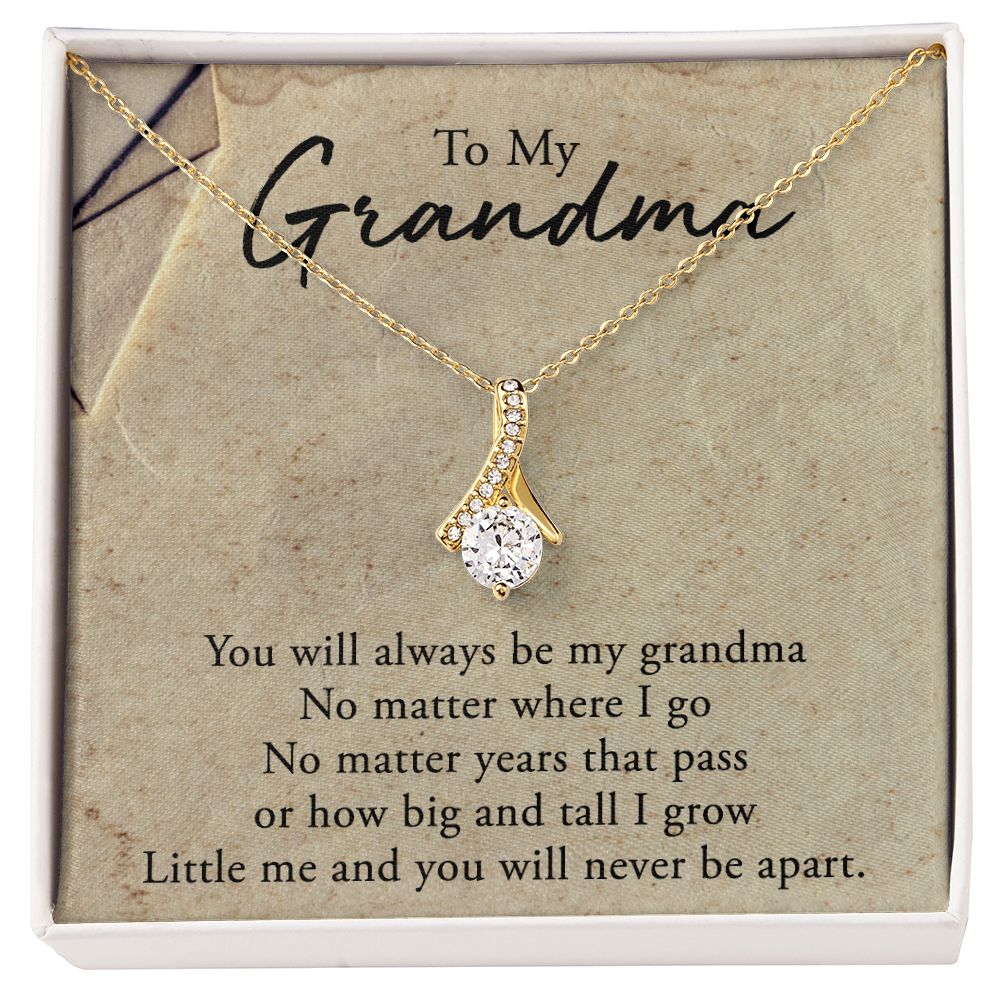To My Grandma Necklace, Gift for Grandmother Necklace, Mothers Day Gift For Grandma Nana, Grandma Jewelry From Grandchildren GrandKids , Jewelry Box Gift For Grandma Grandmother5 Alluring Beauty Necklace
