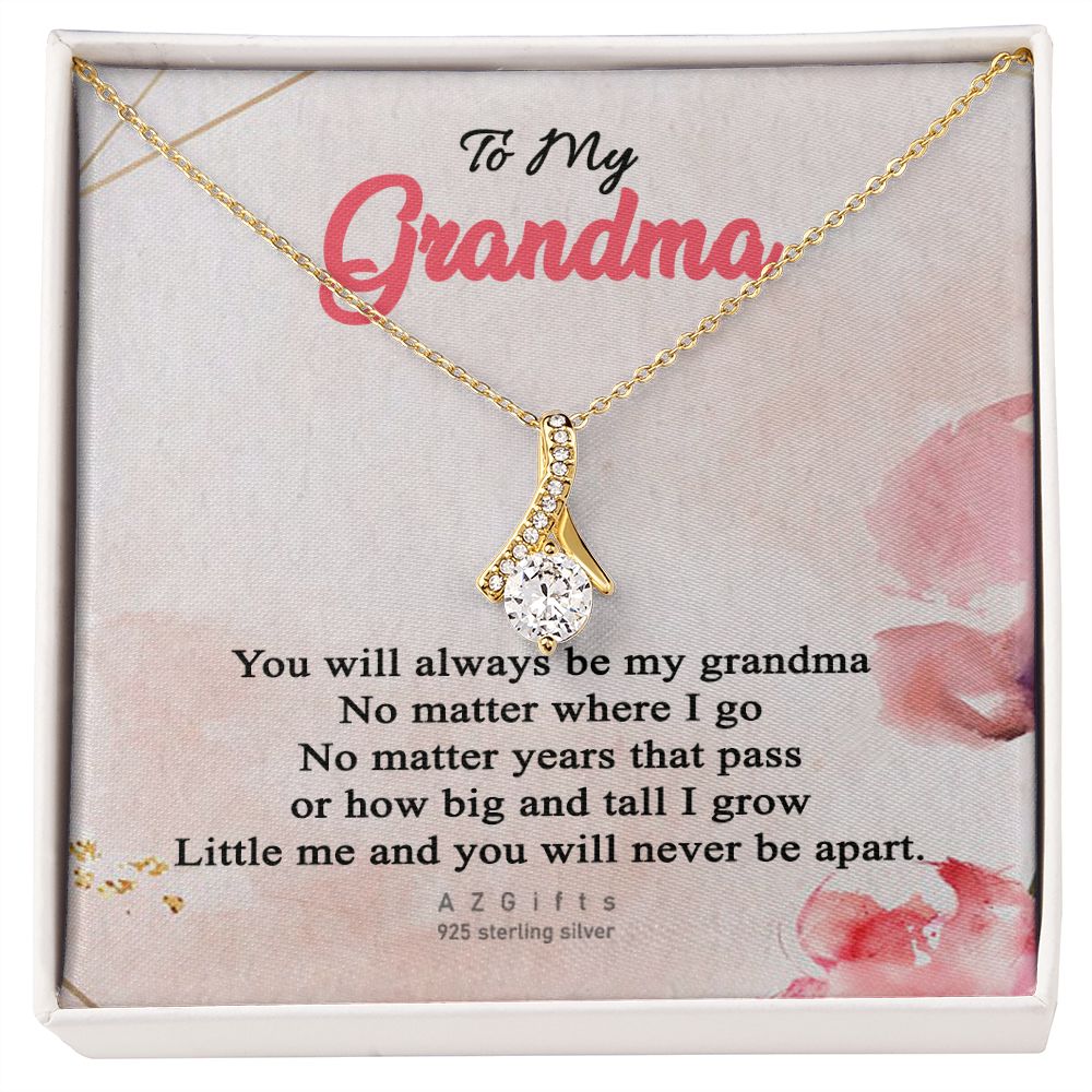 To My Grandma Necklace, Gift for Grandmother Necklace, Mothers Day Gift For Grandma Nana, Grandma Jewelry From Grandchildren GrandKids , Jewelry Box Gift For Grandma Grandmother13 Alluring Beauty Necklace