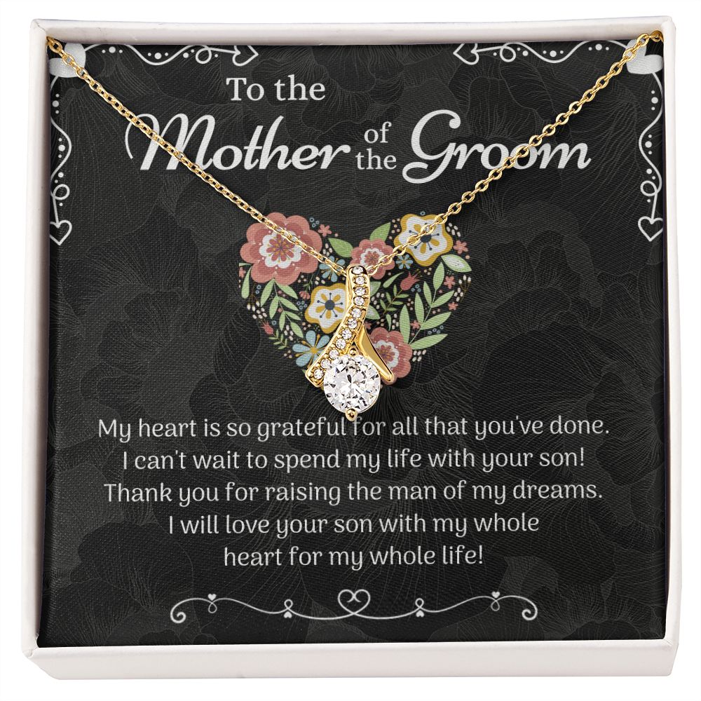 Mother of the Groom Sunflower Bracelet from Bride, Mother of the Groom Jewelry, Unique Mother Of The Groom Wedding Gift, Mom of Groom Gift Alluring Beauty Necklace