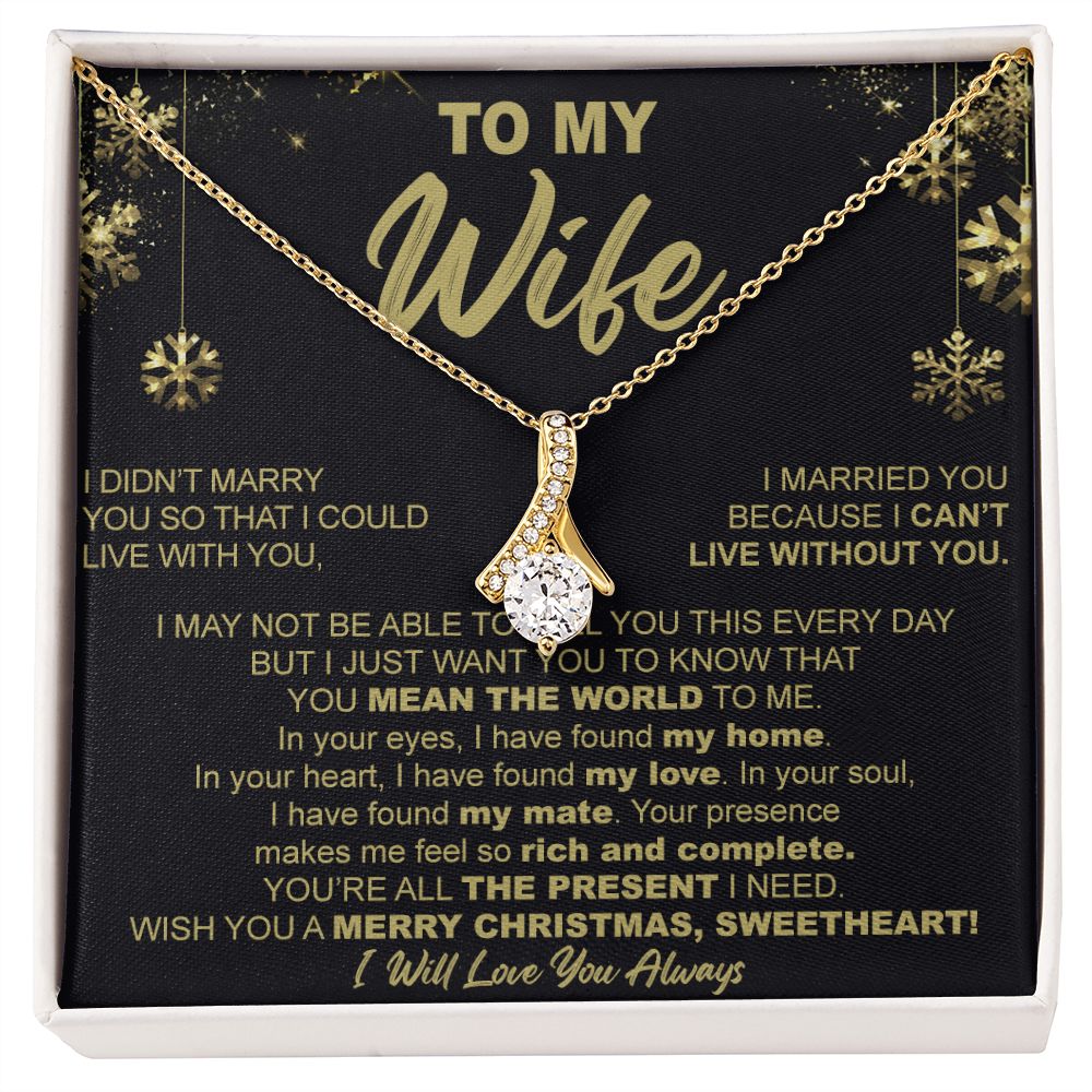 To My Wife Necklace Gifts for Wife Anniversary Birthday Christmas Gifts For Wife 175052393747