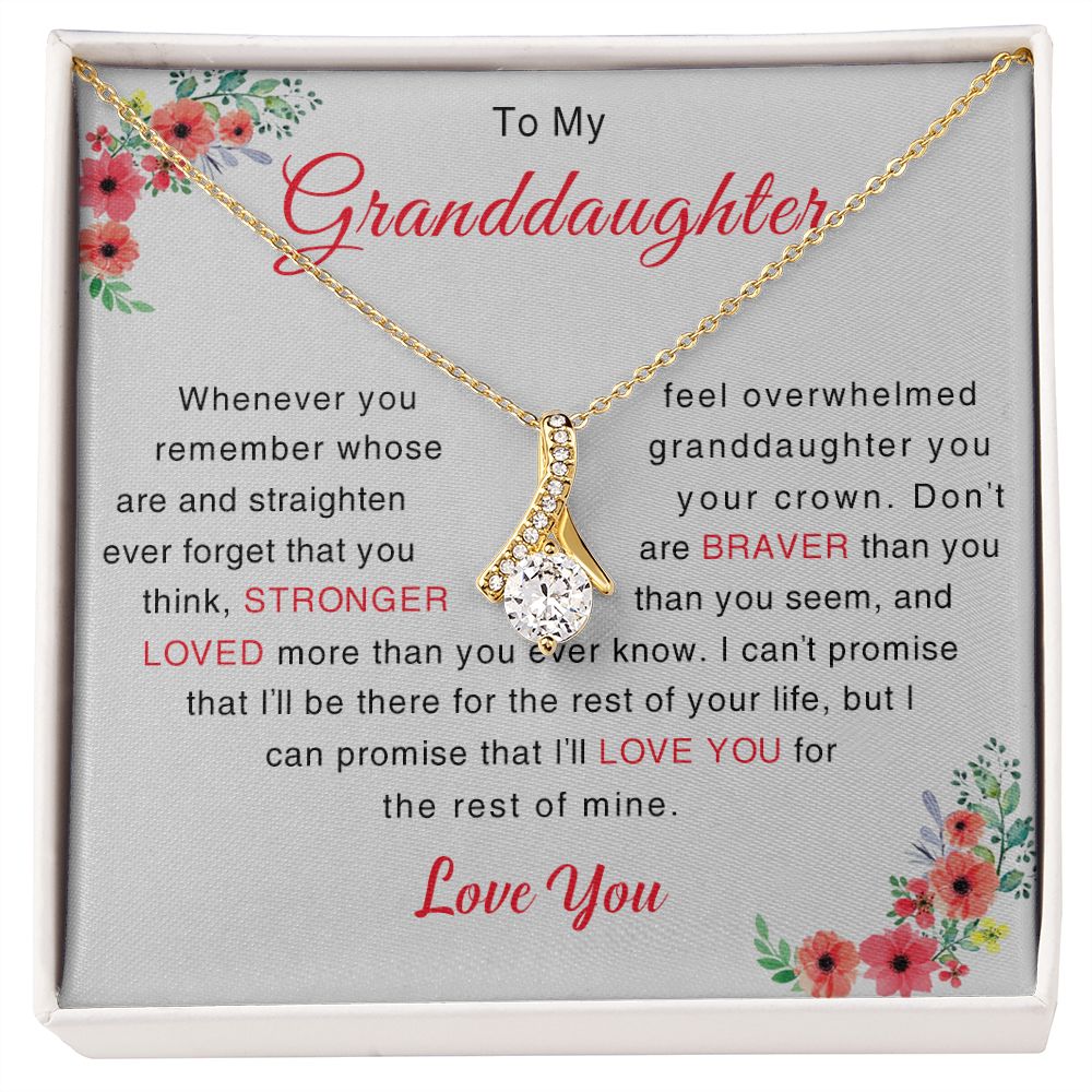 To My Granddaughter Necklace Christmas Gift For Granddaughter Jewelry for Her 175030331405