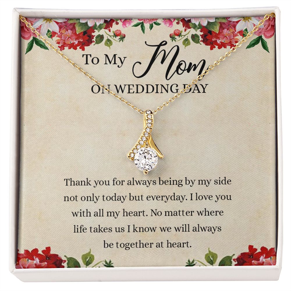 Gift for Mother of The Groom Necklace Gift for Mom on Wedding Day Gift for Maid of Honor Gift for Bridesmaid Proposal Gift to My Mom Necklace from Daughter Alluring Beauty Necklace