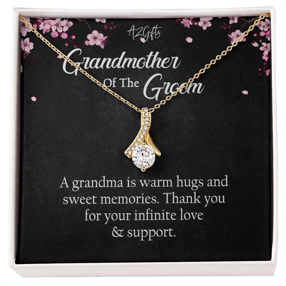 To My Grandmother Necklace, Gift for Grandmother Necklace, Mothers Day Gift For Grandma Nana, Grandma Jewelry From Grandchildren GrandKids , Jewelry Box Gift For Grandma Grandmother Alluring Beauty Necklace