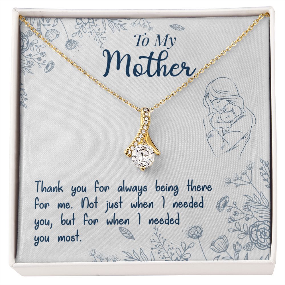 To My Mom Necklace Pendant Gift From Daughter Necklace I Needed You Most Gift For To Mom Happy Mother's Day Mother In Law Gift On Birthday Anniversary Gift 30821 Alluring Beauty Necklace