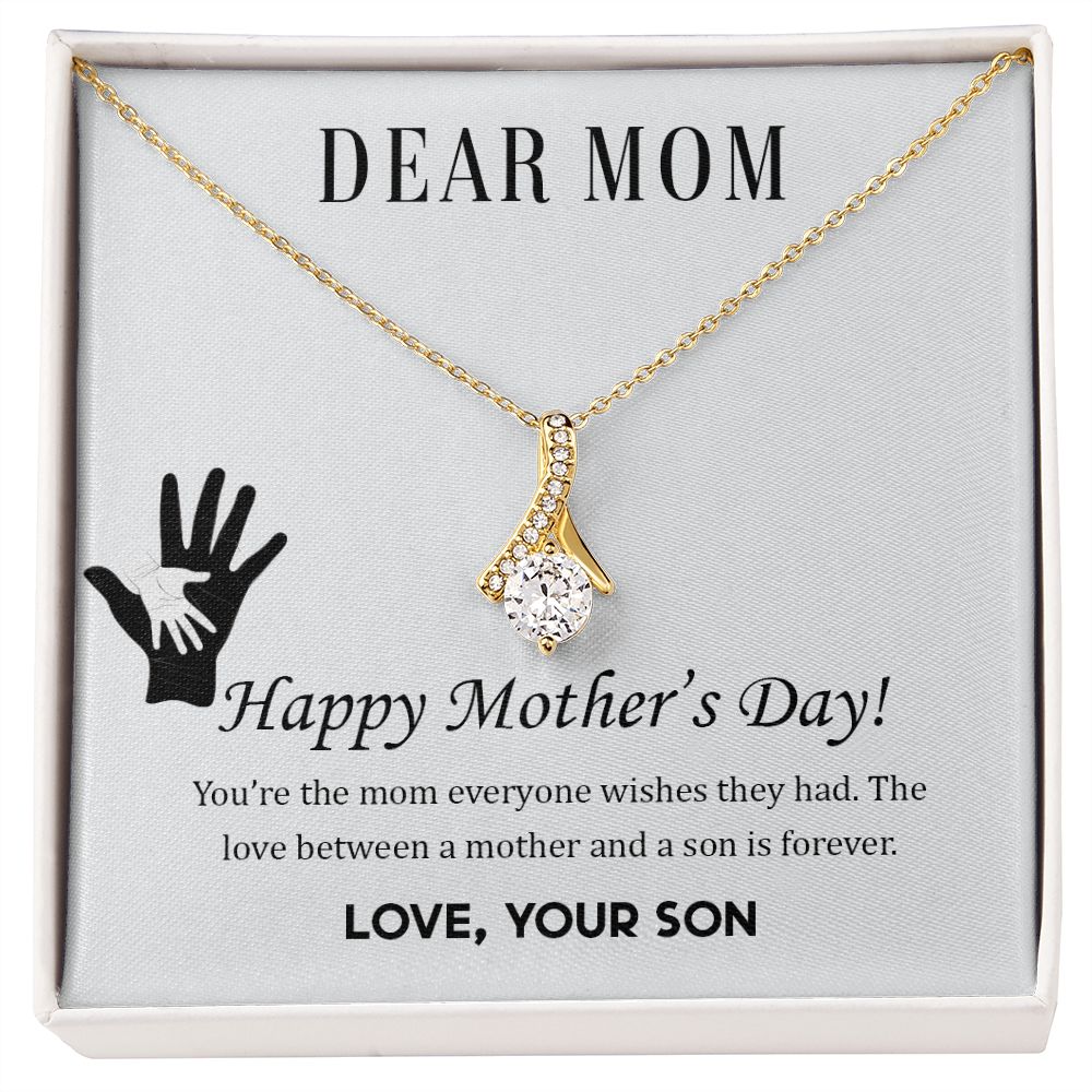 2Mom Necklace Gifts for Mom from Daughter to Mom Gifts for Mothers Day from Daughter, To My Mom Necklace from Daughter to Mom Birthday Gifts Necklace with Message Card and Gift Box2228 Alluring Beauty Necklace