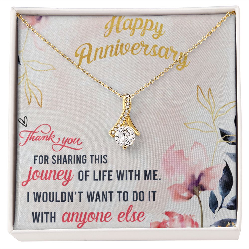 To My Wife Necklace, Wedding Anniversary Jewelry For Women, Necklace For Wife from Husband, Gift For Wife Birthday Gifts From Husband Necklace, Jewelry With Message Card In A Gift Box9 Alluring Beauty Necklace