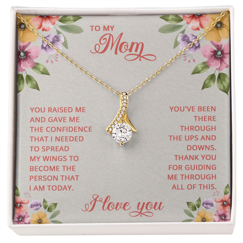 Mom Necklace Gifts for Mom from Daughter to Mom Gifts for Mothers Day from Daughter, To My Mom Necklace from Daughter to Mom Birthday Gifts Necklace with Message Card and Gift Box16 Alluring Beauty Necklace