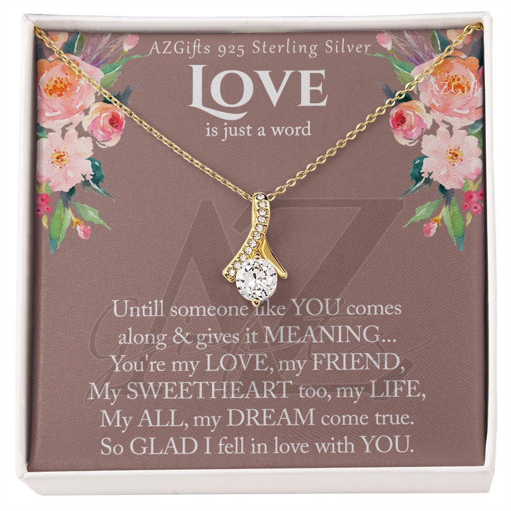 To My Wife Necklace from Husband, Luxury Necklace for Women, Personaled Alluring Beauty Necklace