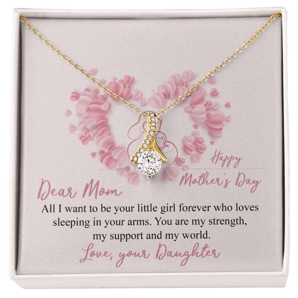 Mom Necklace Gifts for Mom from Daughter to Mom Gifts for Mothers Day from Daughter, To My Mom Necklace from Daughter to Mom Birthday Gifts Necklace with Message Card and Gift Box25 Alluring Beauty Necklace