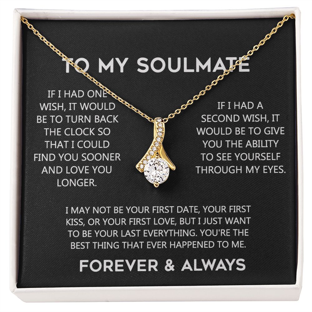 To My Soulmate Eternal Hope Necklace  Wife Soulmate Valentines Day Gift for Her 175144059615 Alluring Beauty Necklace