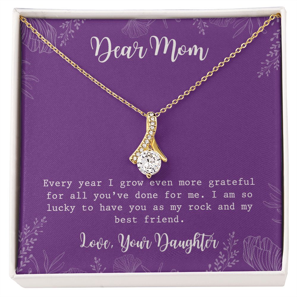 Mom Necklace Gifts for Mom from Daughter to Mom Gifts for Mothers Day from Daughter, To My Mom Necklace from Daughter to Mom Birthday Gifts Necklace with Message Card and Gift Box2234 Alluring Beauty Necklace