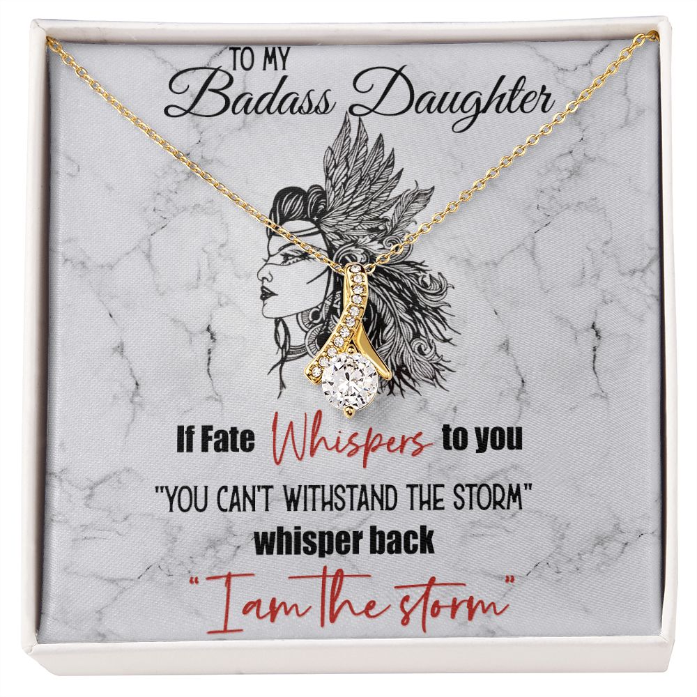 Bonus Daughter Gifts From Stepdad, Step Daughter Gifts From Stepmom, Stepdaughter Gifts From Stepdad, Father Stepdaughter Necklace, To My Bonus Daughter Necklaces, Christmas Gifts For Bonus10 Alluring Beauty Necklace
