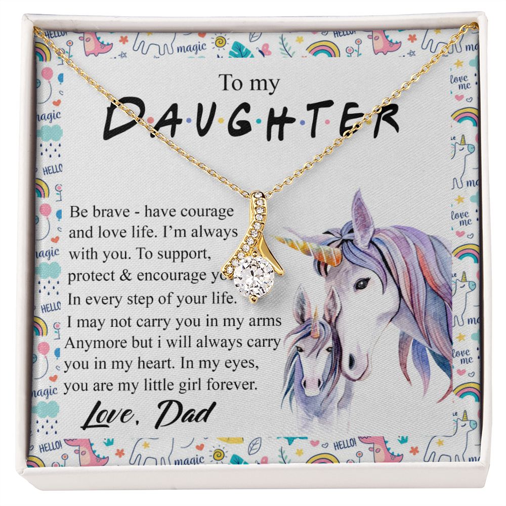 Mother Daughter Gift Ideas, To My Daughter Gift Necklace from Mom, Jewelry Pendant Present for Daughter, Birthday Christmas Gift Graduation Gifts for Daughters, Mother and Daughter Necklace 22 Alluring Beauty Necklace