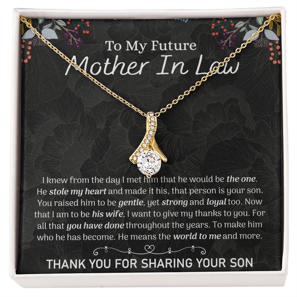 Future Mother In Law Sunflower Bracelet, Mother In Law To Be Gifts, Soon To Be Mother In Law Gifts, Future Mother In Law Birthday Gift Alluring Beauty Necklace