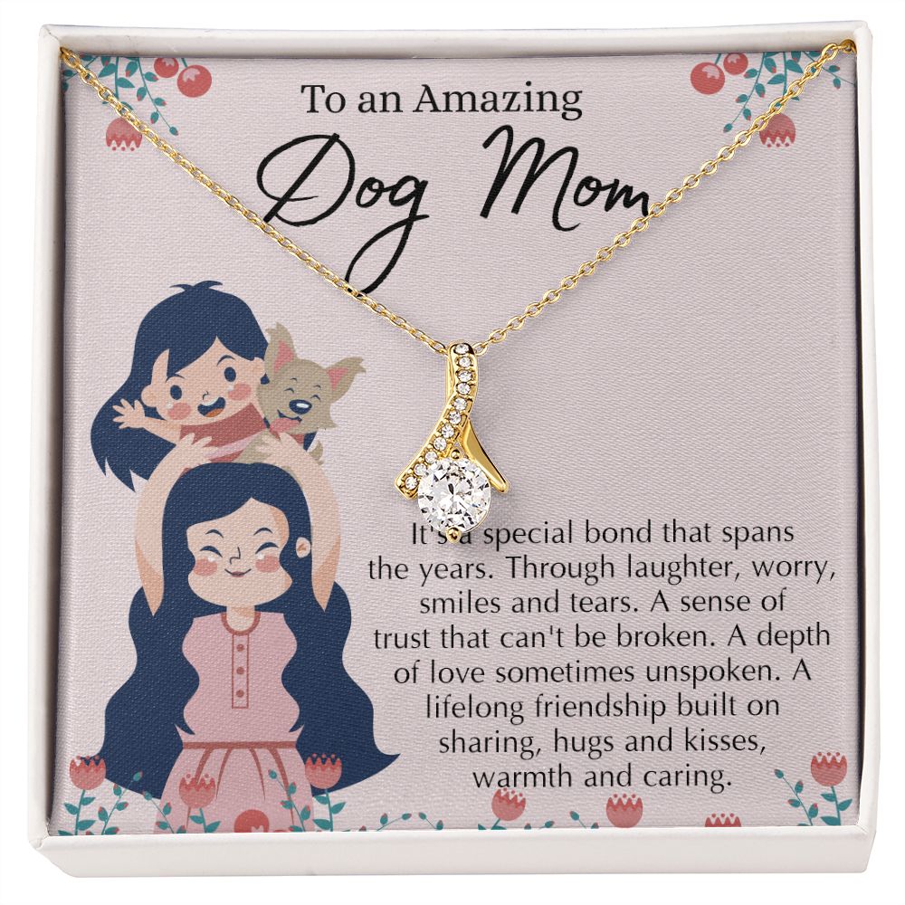 Love Knot Necklace, Dog Mom Gift For Mother's Day, Dog Mom Necklace For Women, Dog Mama Sentimental Gift, Dog Lover Gifts For Her, Unique Alluring Beauty Necklace