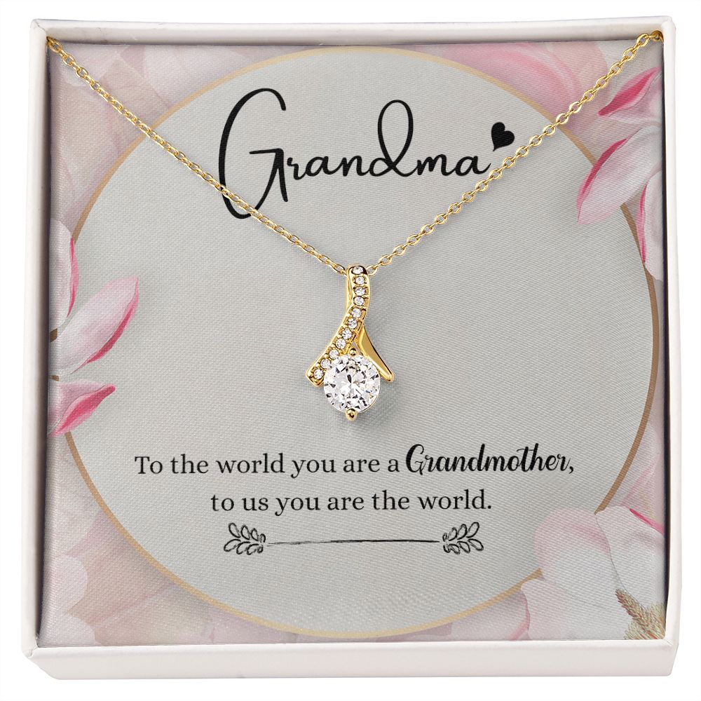 To My Grandma Necklace, Gift for Grandmother Necklace, Mothers Day Gift For Grandma Nana, Grandma Jewelry From Grandchildren GrandKids , Jewelry Box Gift For Grandma Grandmother8 Alluring Beauty Necklace