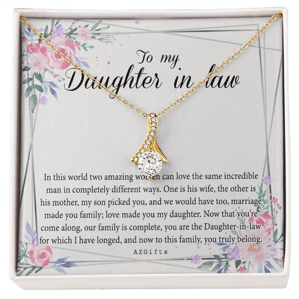 Daughter In Law Gifts Ideas, Daughter In Law Necklace, Gifts For Future Daughter In Law, Daughter In Law Birthday Gifts, Daughter-in-law Gifts From Mother In Law, Birthday Gifts For Daughter Alluring Beauty Necklace