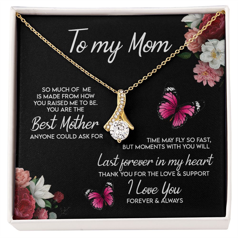 To My Mom Necklace, Gift For Mom, Mother's Day Gift from Daughter, Mom Jewelry Gift for Mothers Day, Birthday Gift for Mother, Moms Gift from Daughter Son, Necklace for Mom Mother 13 Alluring Beauty Necklace